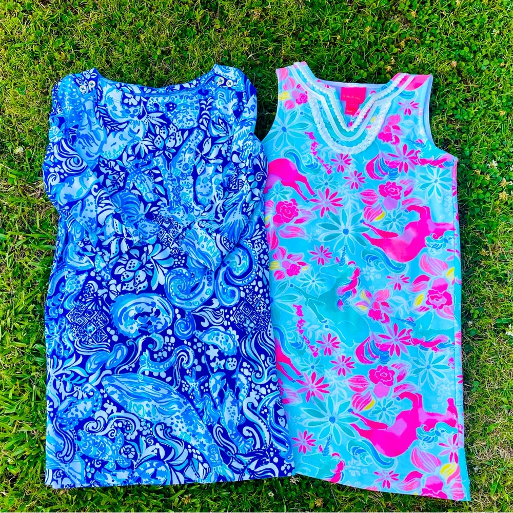 🌸Lot of 2 Girl’s Lilly Pulitzer Dresses Size Medium 6-7🌸